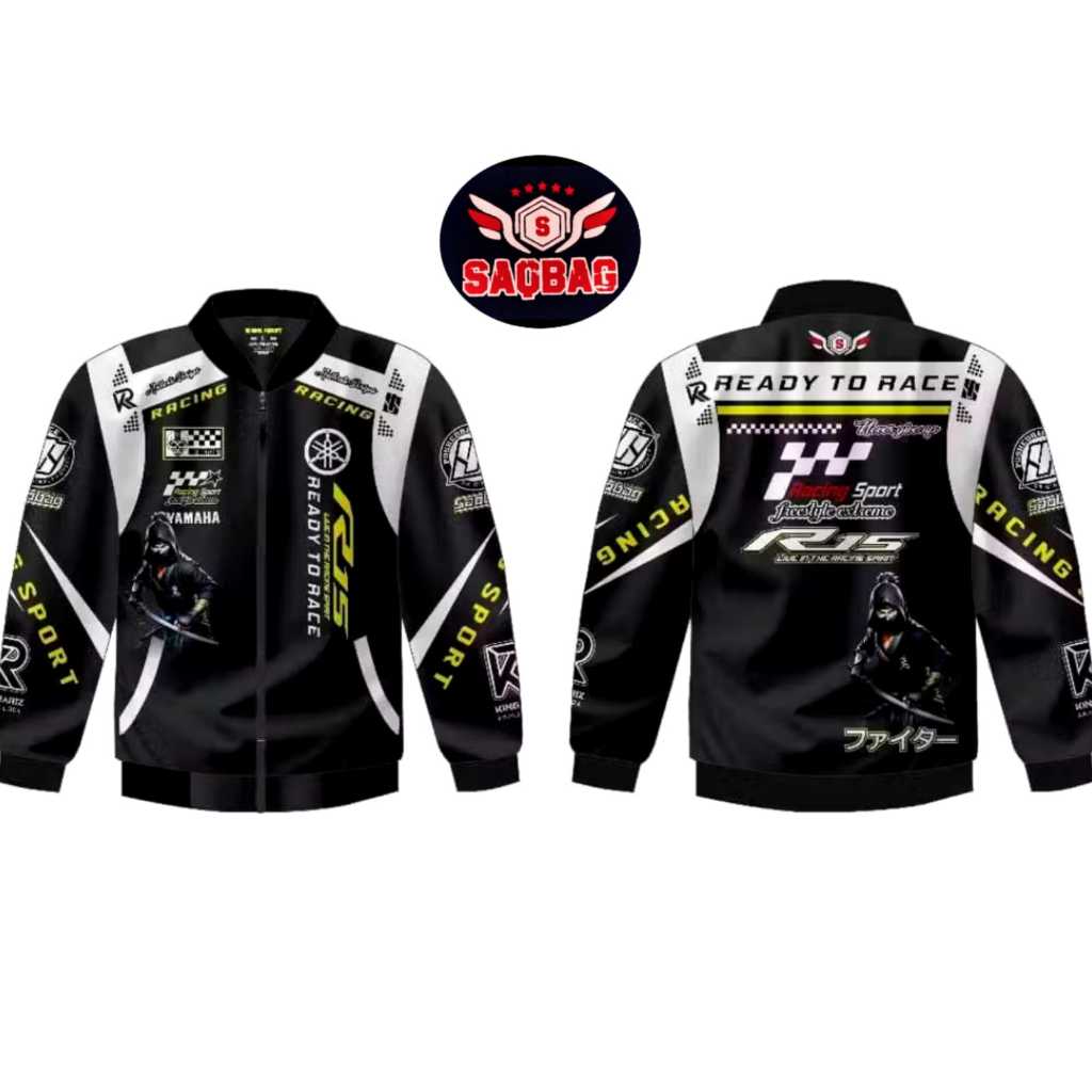 Men's Racing Jacket Nascar Team Yamaha R15 Men's Motorcycle Jacket ...