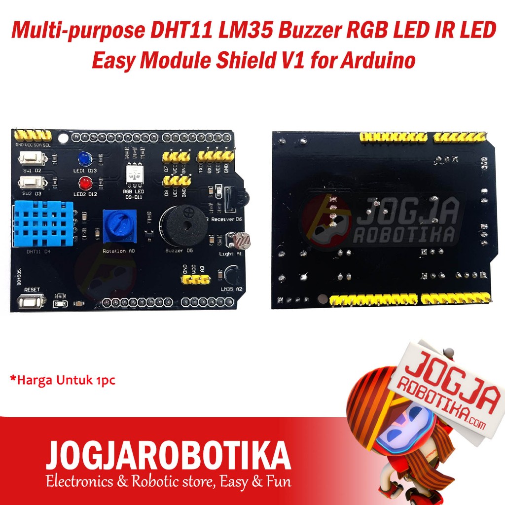 Multi-purpose DHT11 LM35 Buzzer RGB LED IR LED Multipurpose Easy Module ...