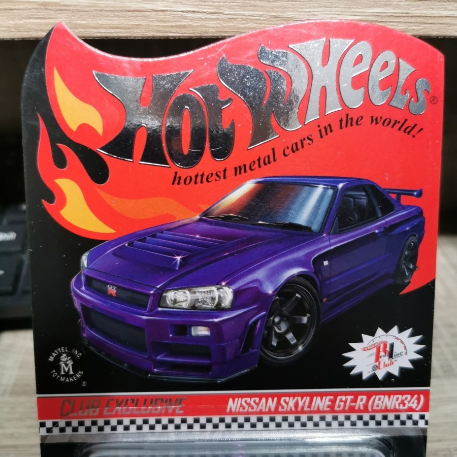 UNGU Hotwheels RLC Nissan Skyline GT-R R34 Purple CLUB EXCLUSIVE ...