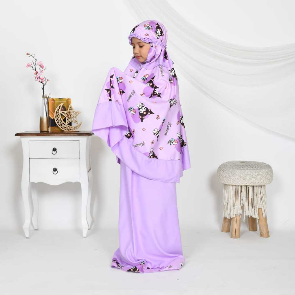 UNGU Girls' Prayer Robe Kuromi Purple Children's Prayer Robe (PRAYER ...
