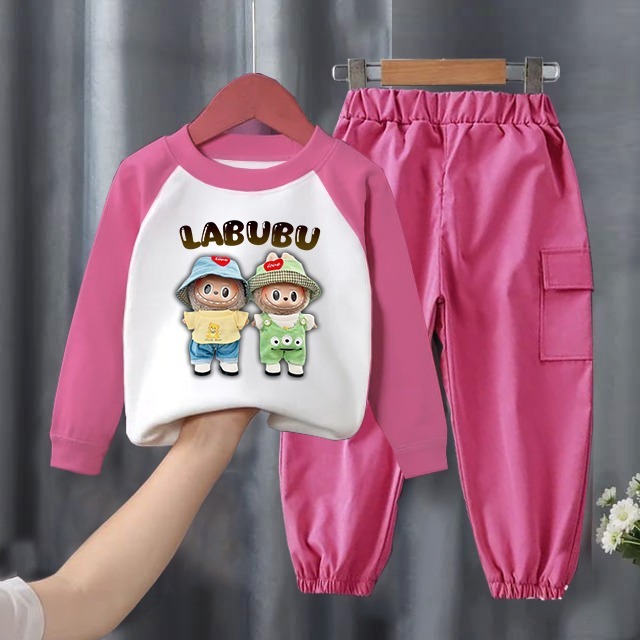 Labubu CARGO Set - Girls Suits 4-10 Years Old Girls Suits Labubu Sets ...