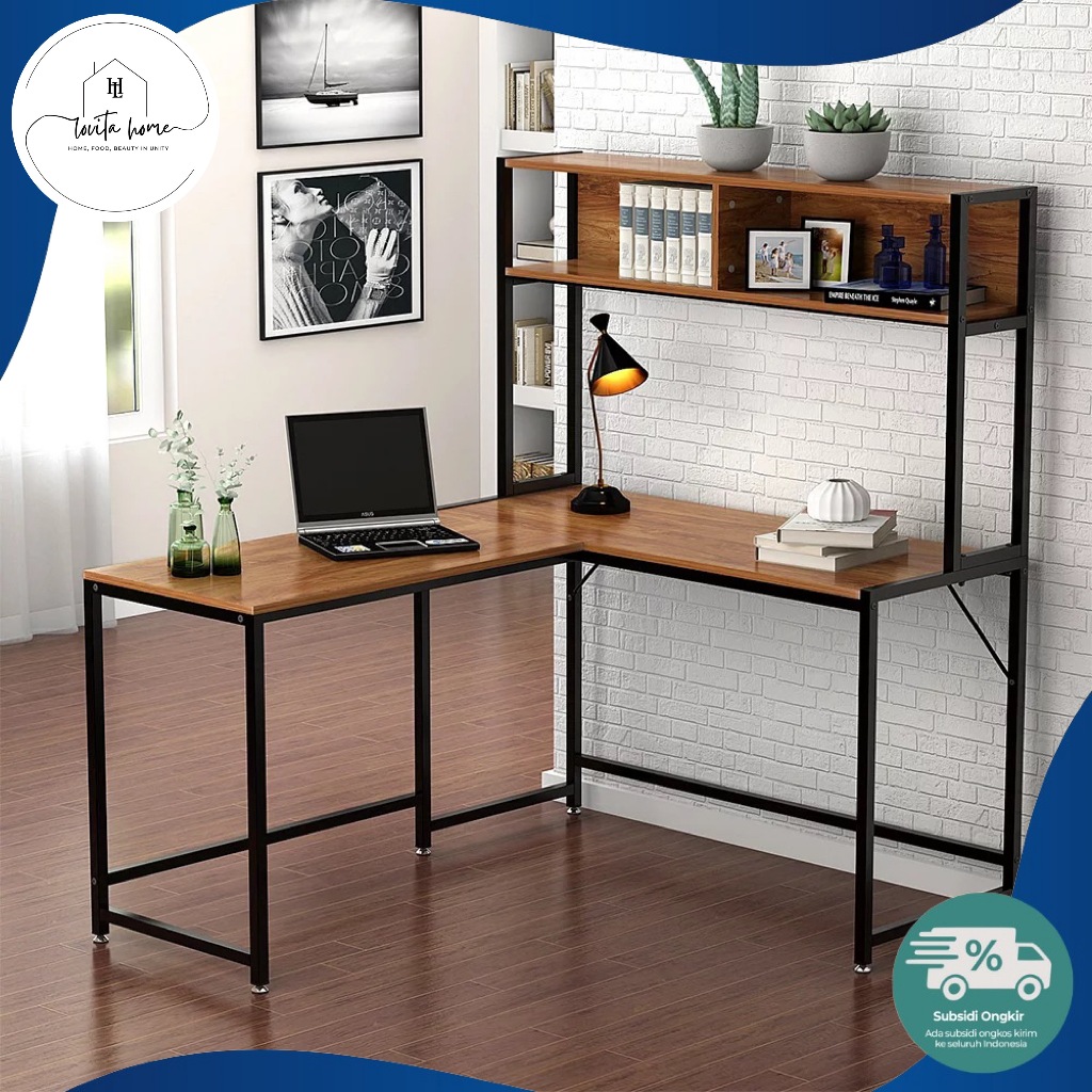 Rustic Letter L Work Desk / Rustic Wooden Study Desk / Work Desk ...