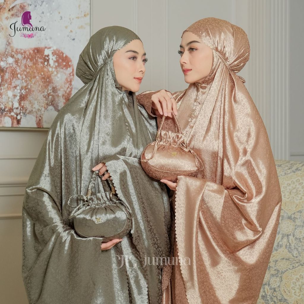Jumuna - Premium Silk Jaguar Lasercut Nayra Adult Prayer Robe Telekung ...