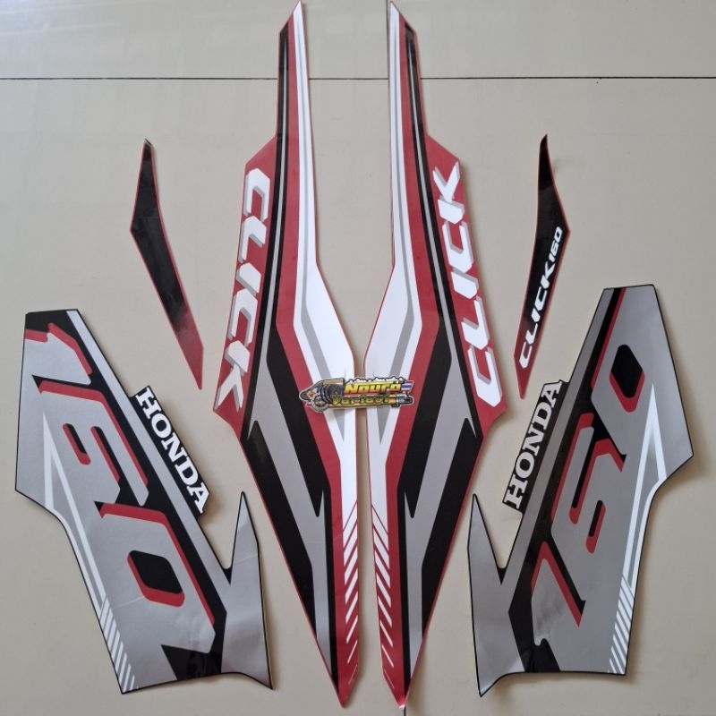 MERAH HITAM Honda click 160 2024 Philippines red and black striping ...