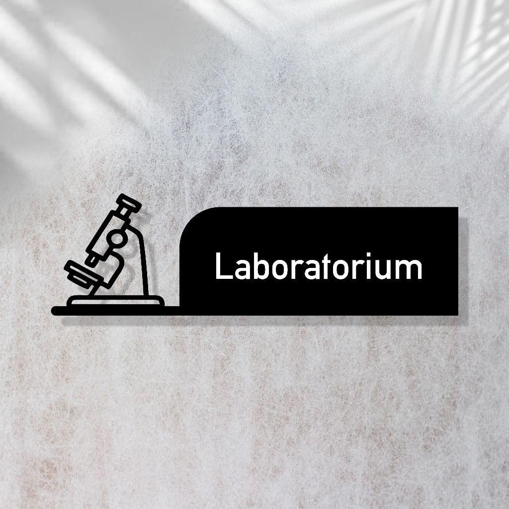 Aesthetic Laboratory Acrylic Sign | Acrylic laboratory room name ...