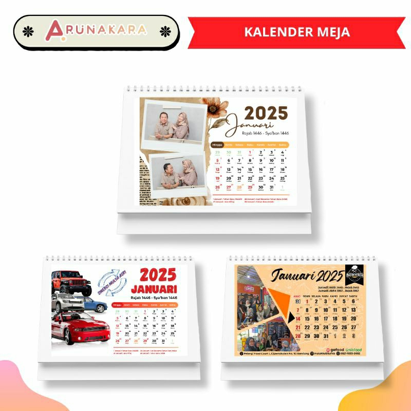 20225 Desk Calendar Custom Sitting Calendar Free Design | Shopee Malaysia
