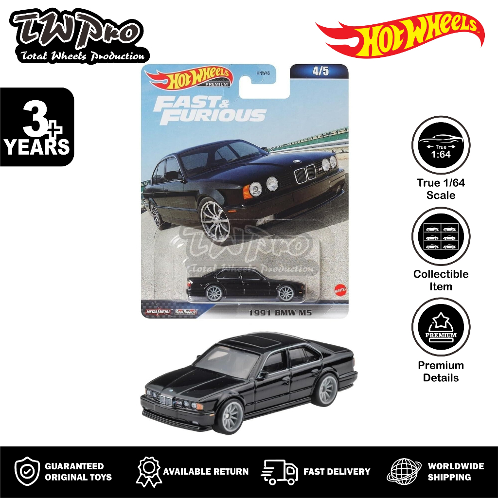 Hot Wheels Fast Furious Mix D Premium 2023 - BMW M5 (E34) | Shopee Malaysia