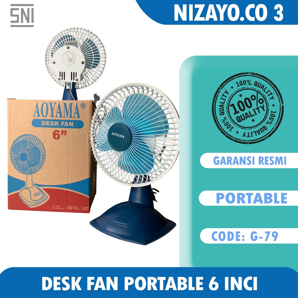 Original aoyama 6-inch portable fan / desk fan suitable for office ...