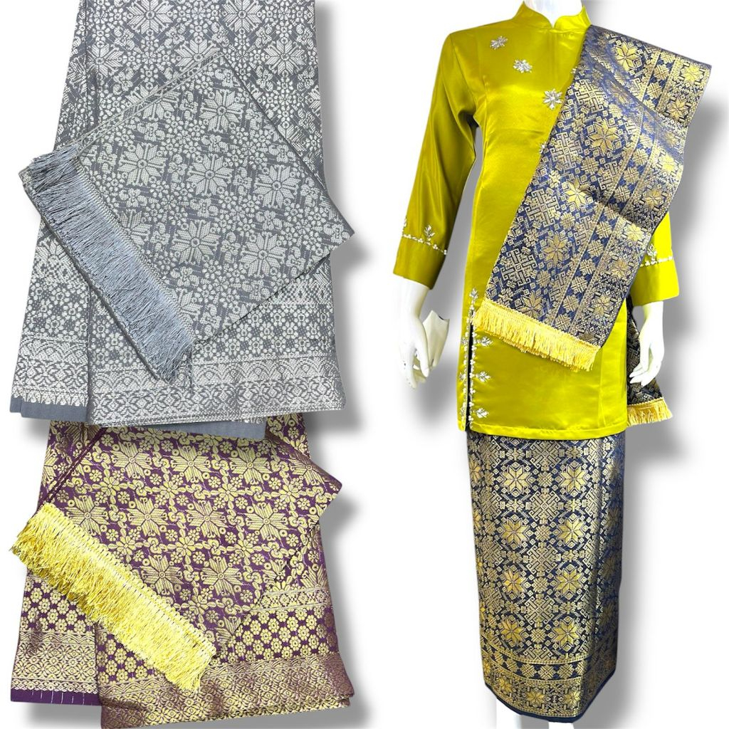 Songket WRAP SKIRT SET SLENDANG BOTTOM KEBAYA WRAP SKIRT SONGKET ...