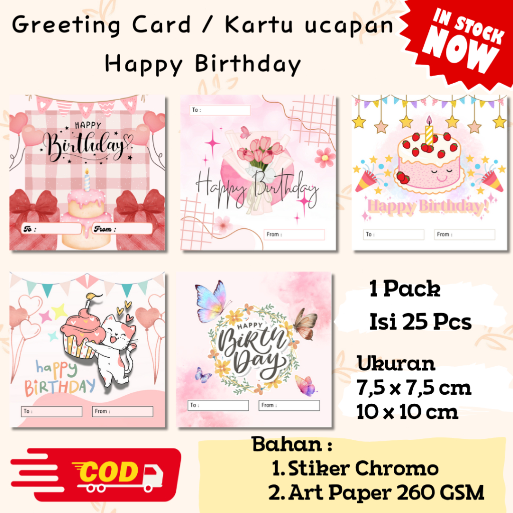 (25 Pcs) Happy Birthday Greeting Cards Happy Birthday Greeting Cards ...