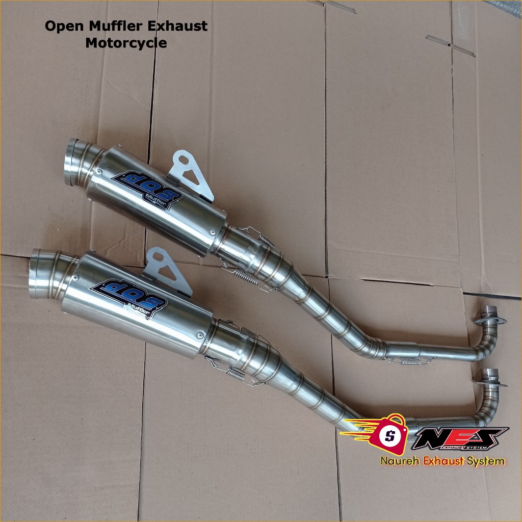 Dos Muffler Open Exhaust Road Race Underbone Motorcycle | Shopee Malaysia