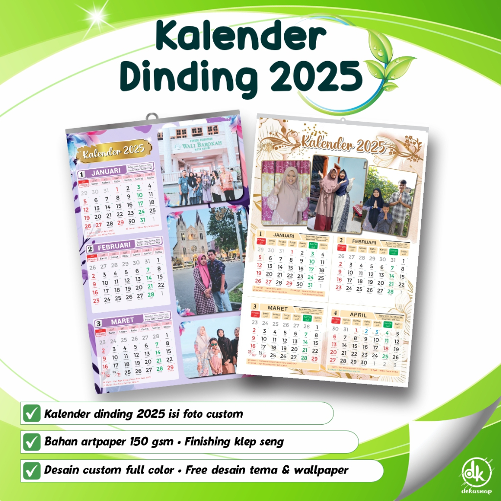 Custom WALL CALENDAR 2025 | 2025 CALENDAR CUSTOM PHOTO | Shopee Malaysia