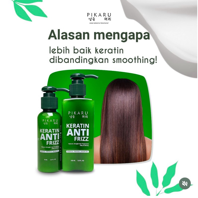 PIKARU KERATIN TREATMENT ANTI FRIZZ (new packaging) 100% ORIGINAL - dry ...