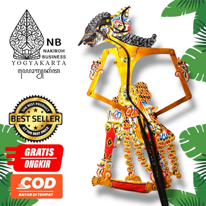 NAKIROHBUSINEESS ABIMANYU Alusan Shadow Puppet Gold Color Brom Quality ...