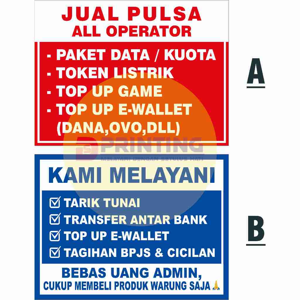 STICKERS SELL PULSA AND FREE CULTURE (SOLD PER PCS) | Shopee Malaysia