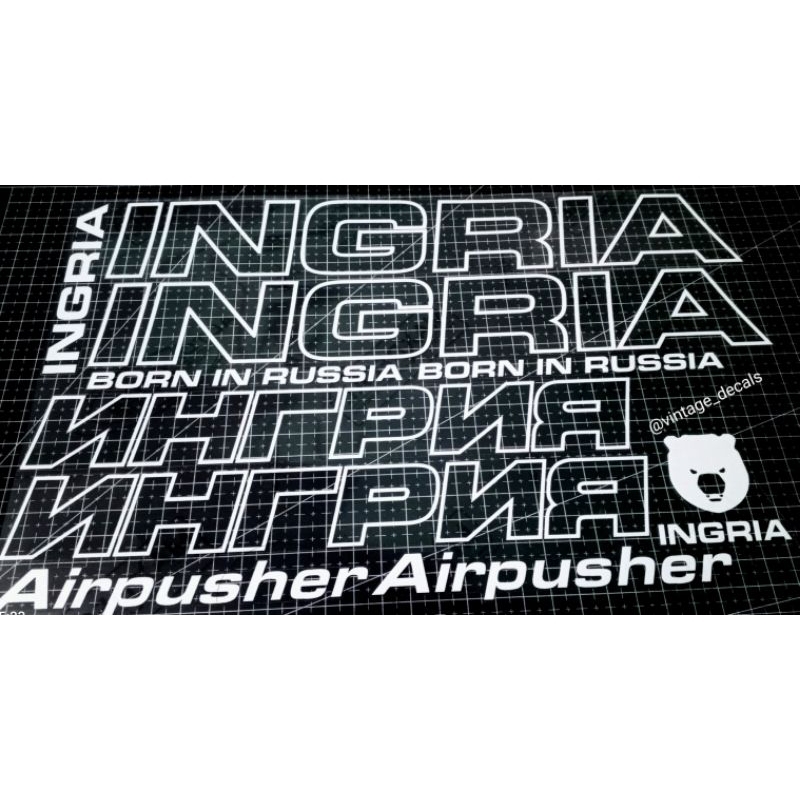 Decals replacement Ingria airpusher | Shopee Malaysia