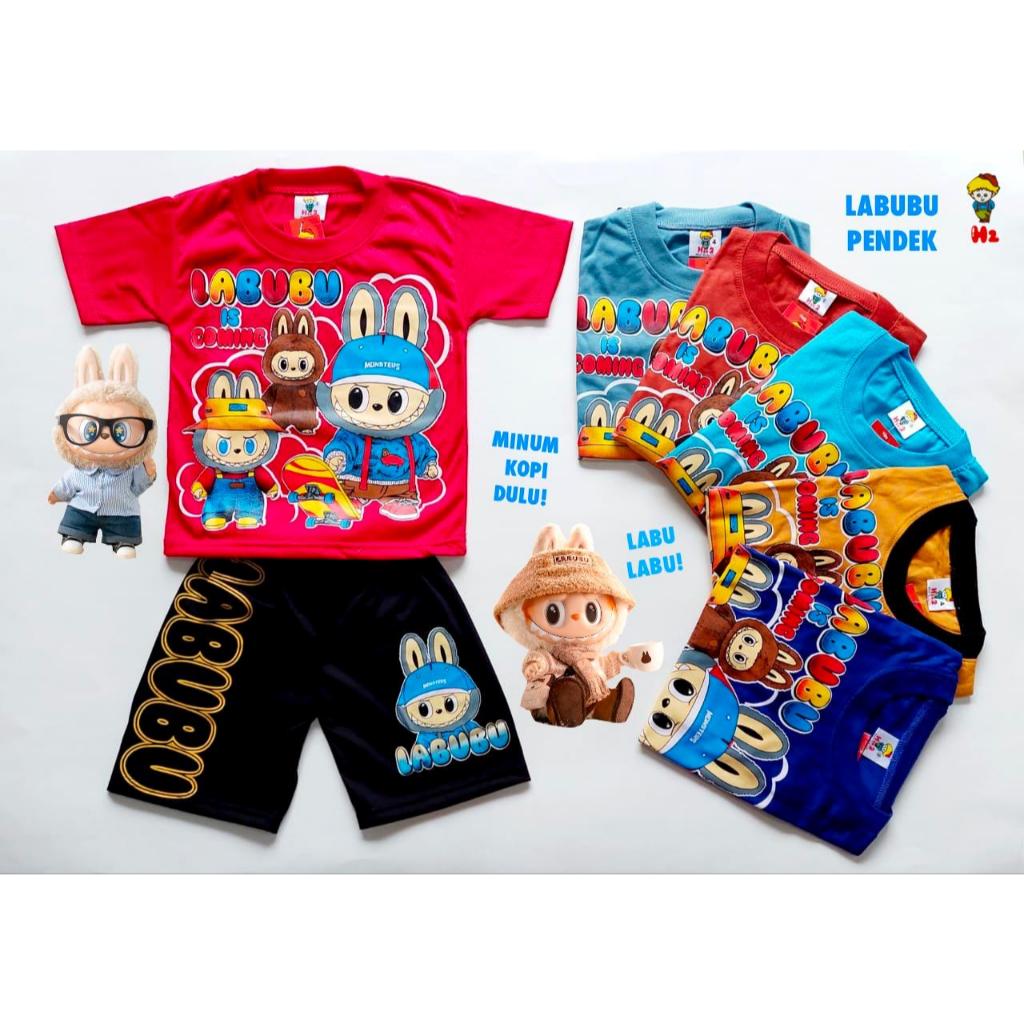 Boys' LABUBU Suits/Children's Clothes LABUBU Boys Short Sleeve Ages 1-8 ...