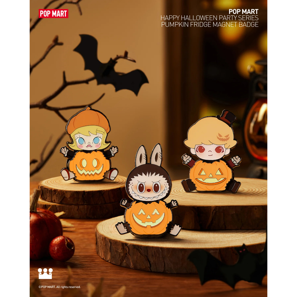 Pop MART Original Halloween Party Series - Molly Pumpkin Fridge Magnet ...