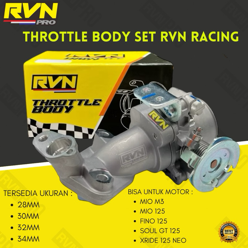 TB THROTTLE BODY RVN RACING MIO M3 MIO 125 FINO 125i GT125 EGO LC FI ...