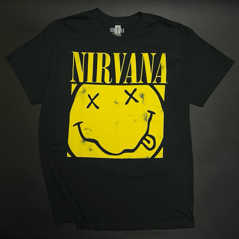 Nirvana Official T Shirt Box Smiley Shopee Malaysia