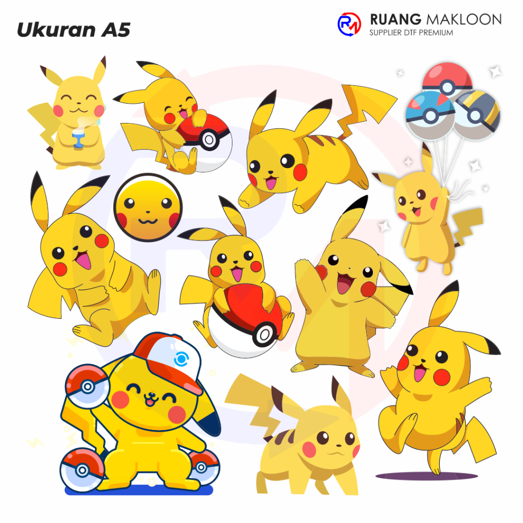 Pokemon A5 Unit DTF Iron-On Screen Printing - READY TO PRESS | Shopee ...