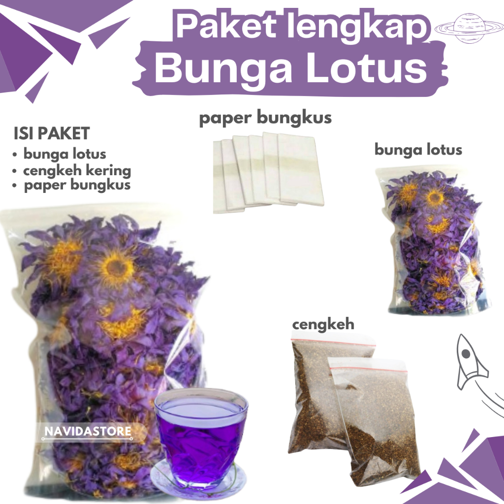 DRIED LOTUS FLOWER PACKAGE biru LOTUS FLOWER/ DRIEDbiru DRIED BLUE ...