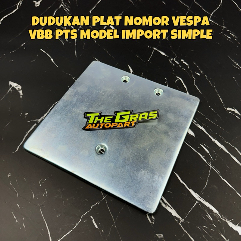 Vespa Super Sprint Pts Vbb Vnb Number Plate Bracket Frame Simple ...