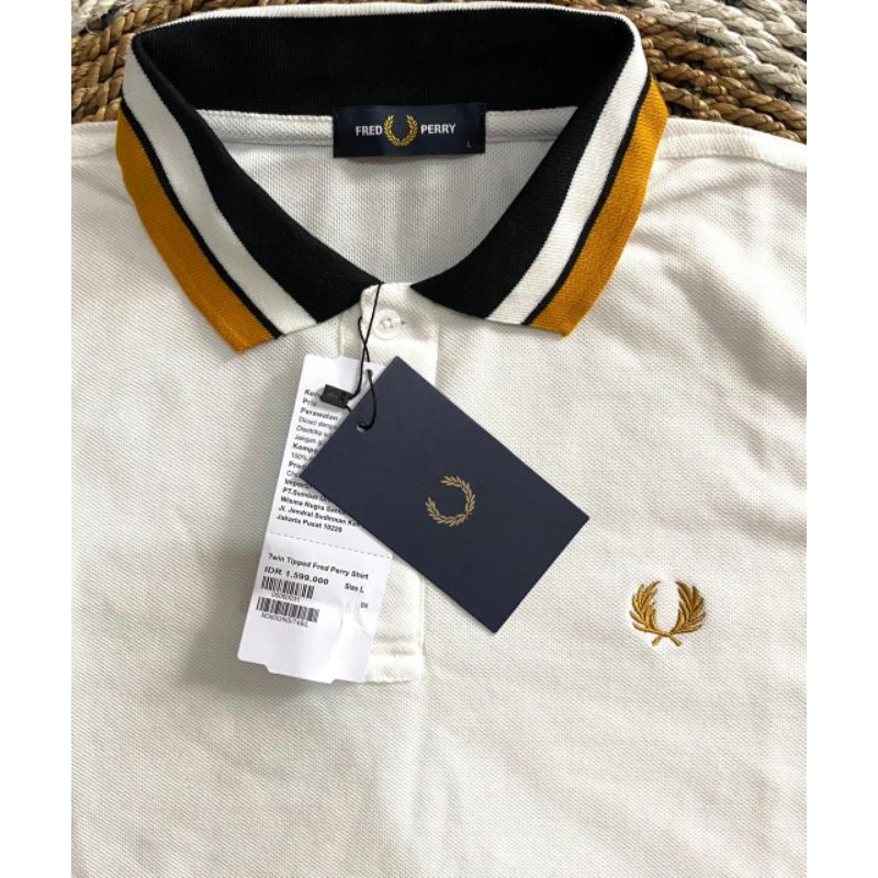 Fr3d P3rry Polo Tshirt White yellow Logo | Shopee Malaysia
