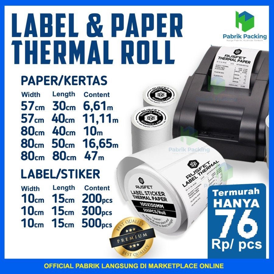 Thermal Receipt Sticker Label Thermal Label Sticker Barcode Thermal ...