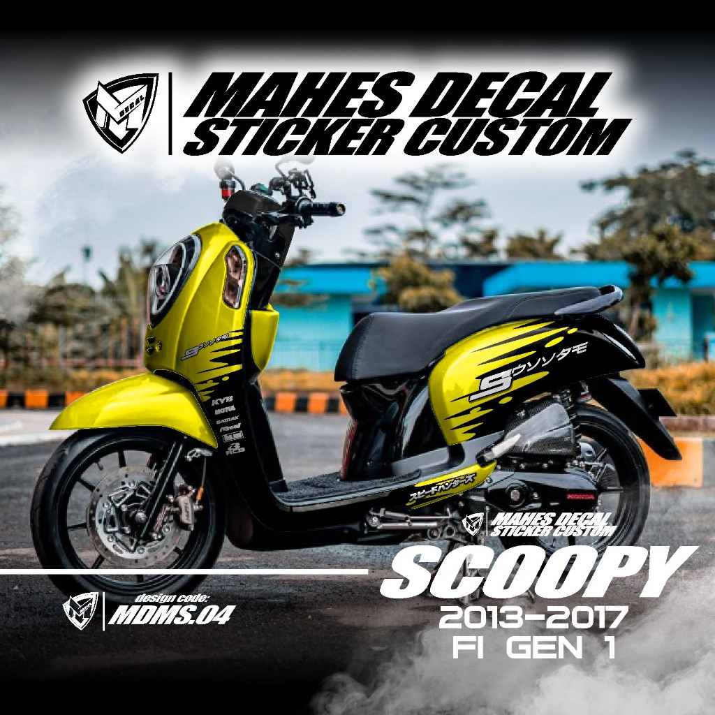 Newest Decal Sticker Honda Scoopy FI 2013 2014 2015 2016 2017 Full body ...