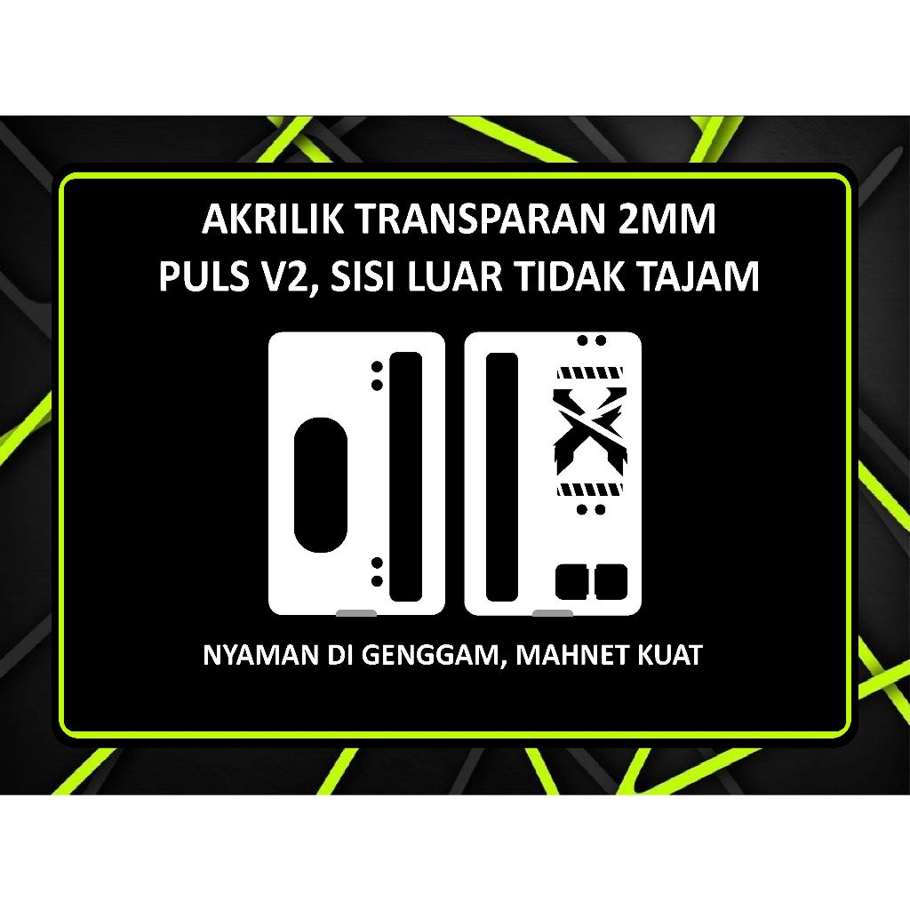 Cnc TRANSPARENT ACRYLIC 2MM PULS V2, OUTSIDE SIDE IS NOT SHARP | Shopee ...