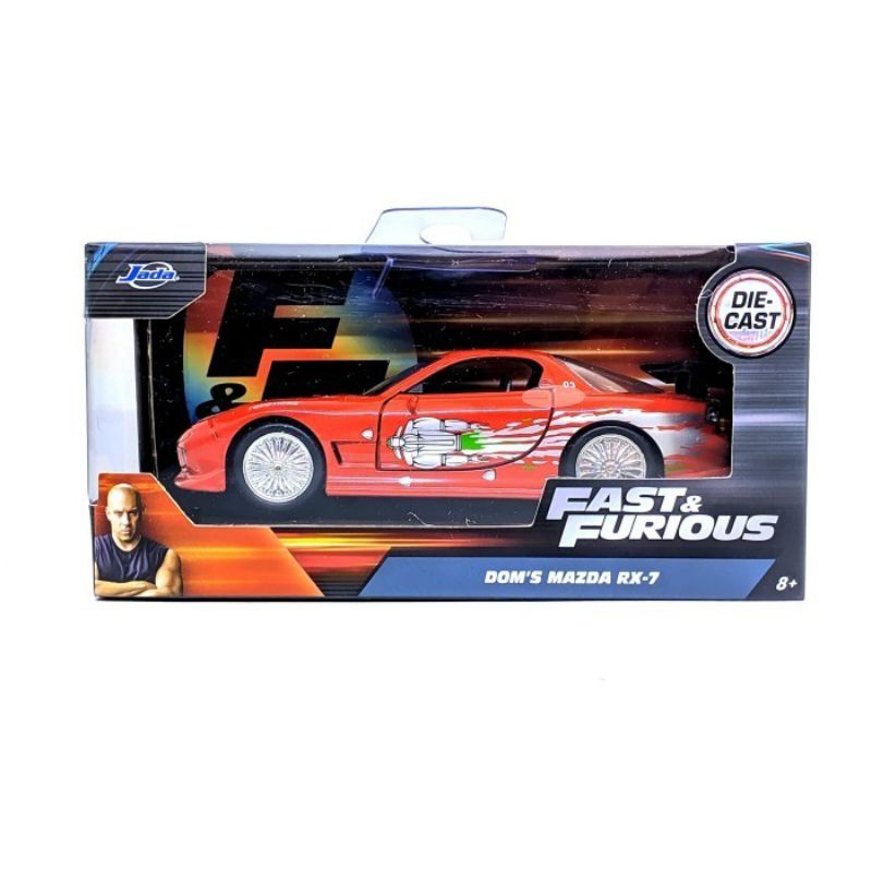 Modellino Auto Dei Film Jada DOM’S MAZDA RX-7 FAST & FURIOUS RED - Foto 8