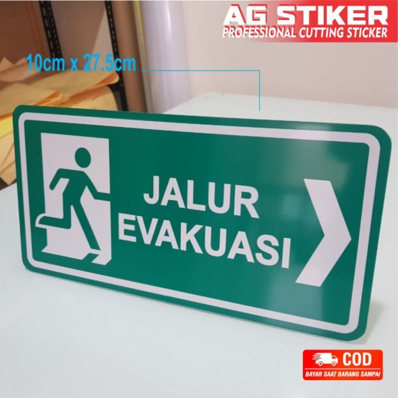 Evacuation PATH STICKER WATERPROOF WARNING STICKER | Shopee Malaysia