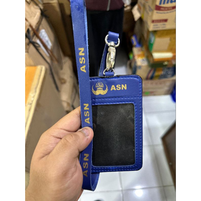Synthetic Leather ID CARD ASN LOGObiru | ID CARD | SYNTHETIC LEATHER ID ...