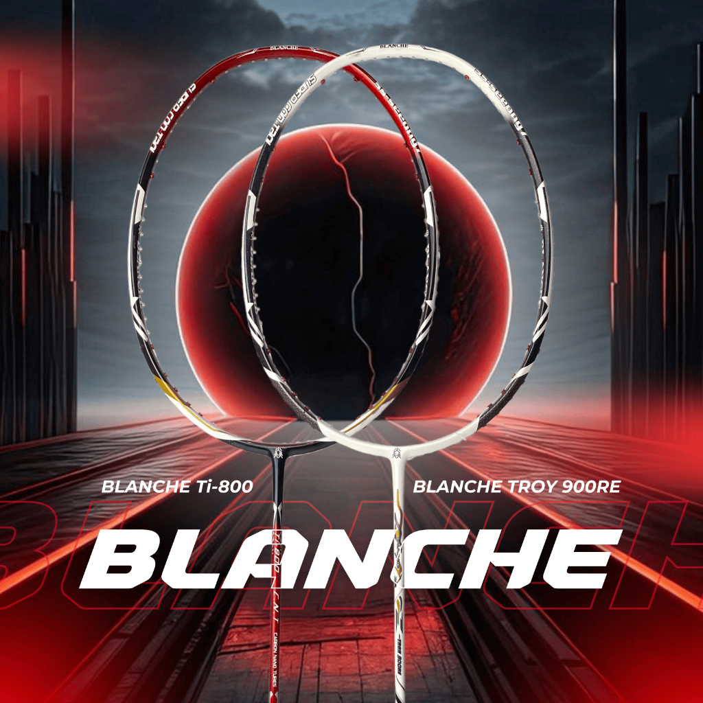 Blanche Original 4U Carbon Badminton Racket Carbon Nano Tubes Badminton ...