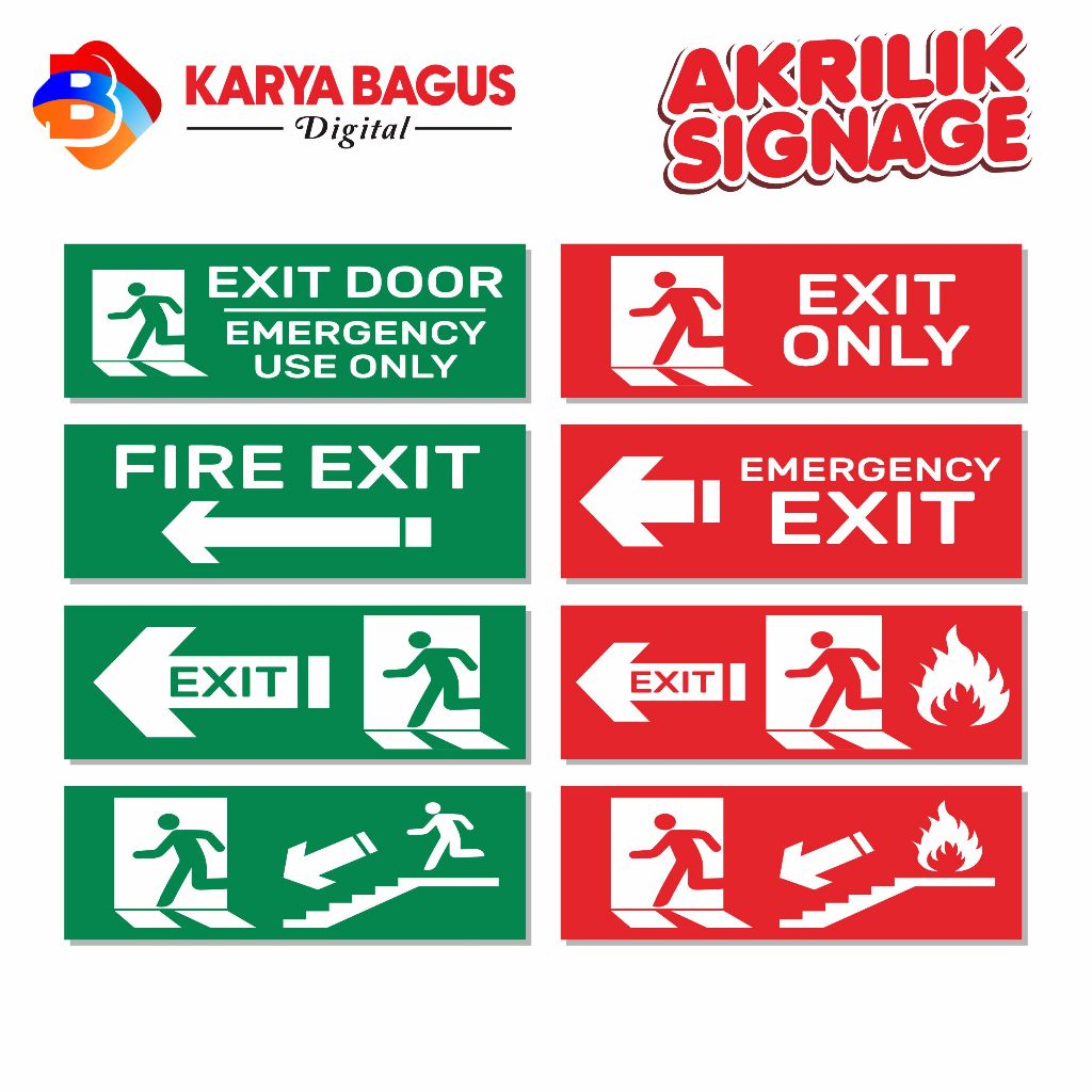 Acrylic Signage Size 30cm x 10cm 