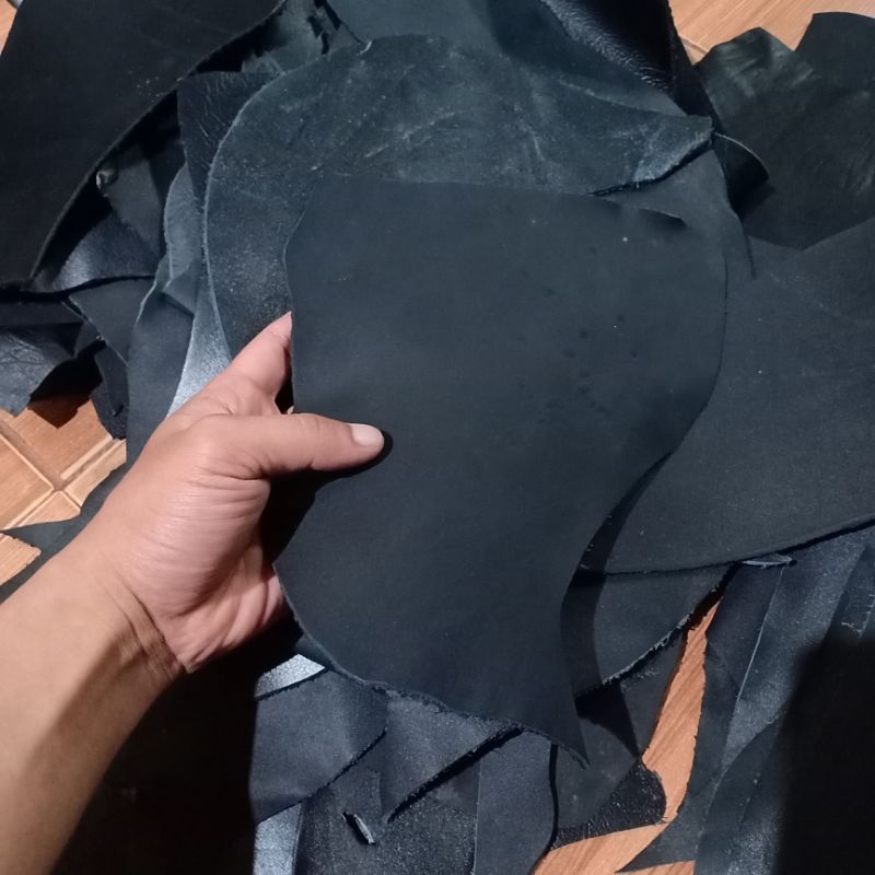 500 grams of small pieces of genuine cowhide patchwork leather repair ...