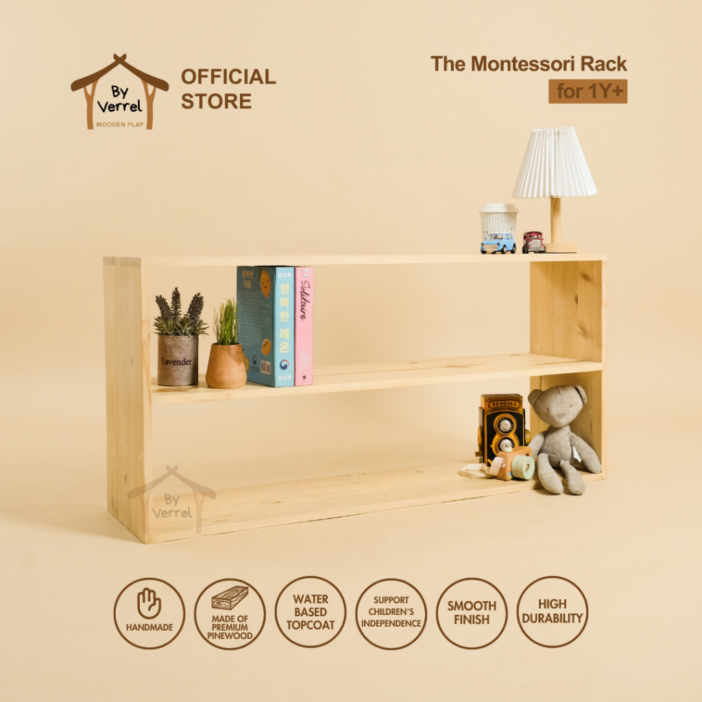 KAYU By - The Montessori Rack - Montessori Wooden Rack | Shopee Malaysia