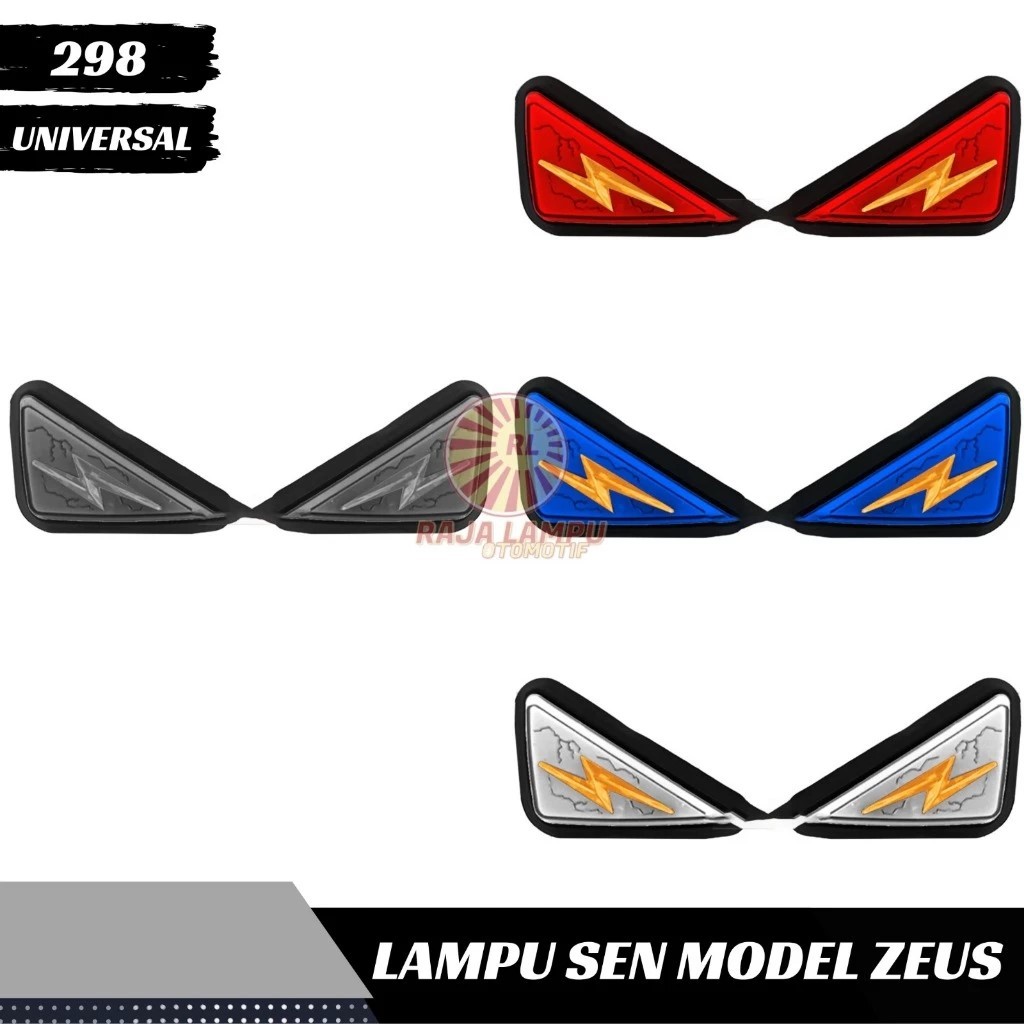 UNIVERSAL Lightning Turn Signal Lights for All Motorcycles Lampu LED ...