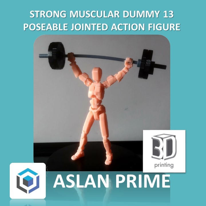 Dummy 13 STRONG MUSCULAR EDITION JOINTED POSEABLE ACTION FIGURE 3D ...