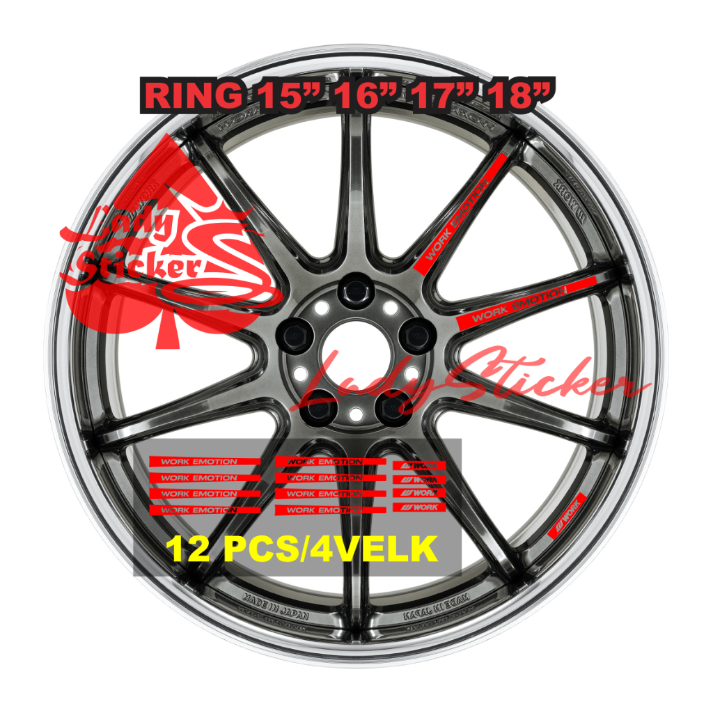 Volk racing work emotion sticker velk work emotion sticker RING 15 1 6 ...