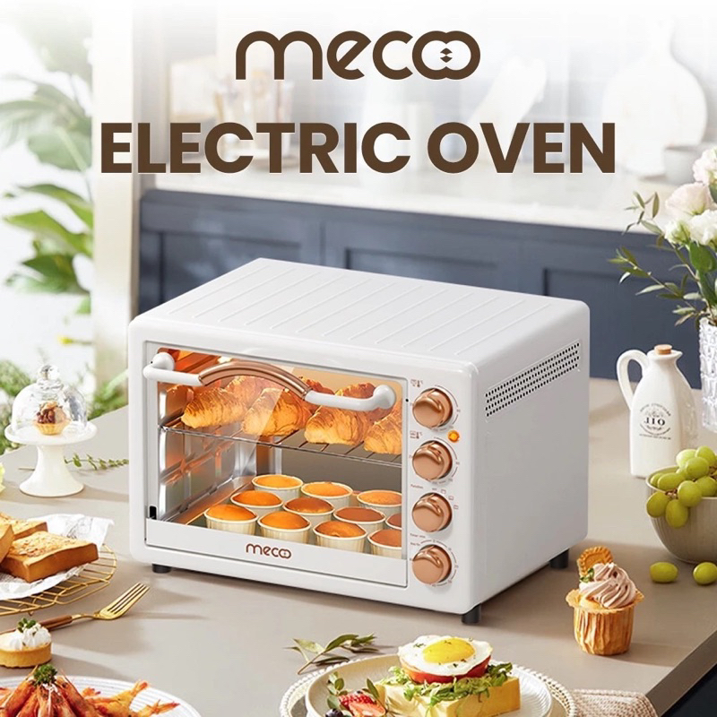 Mecoo Aesthetic Electric Oven 22 Liter Low Watt Electric Oven Shopee