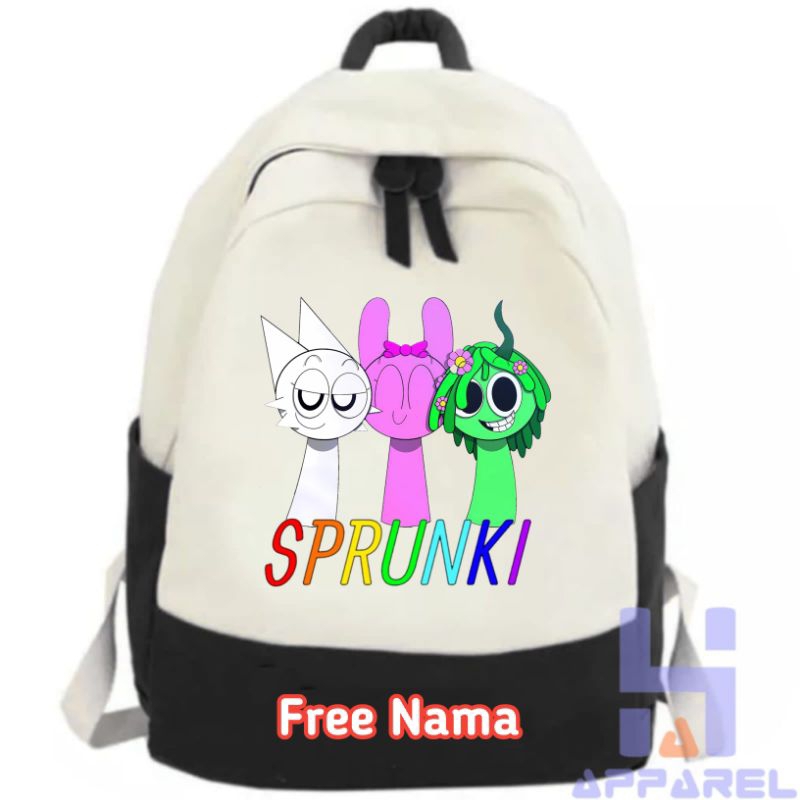 Incredibox SPRUNKI CHILDREN'S BACKPACK FREE NAME | Shopee Malaysia