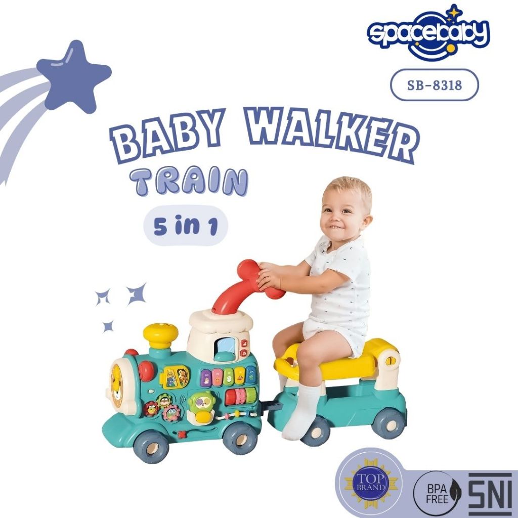 Baby walker train deals