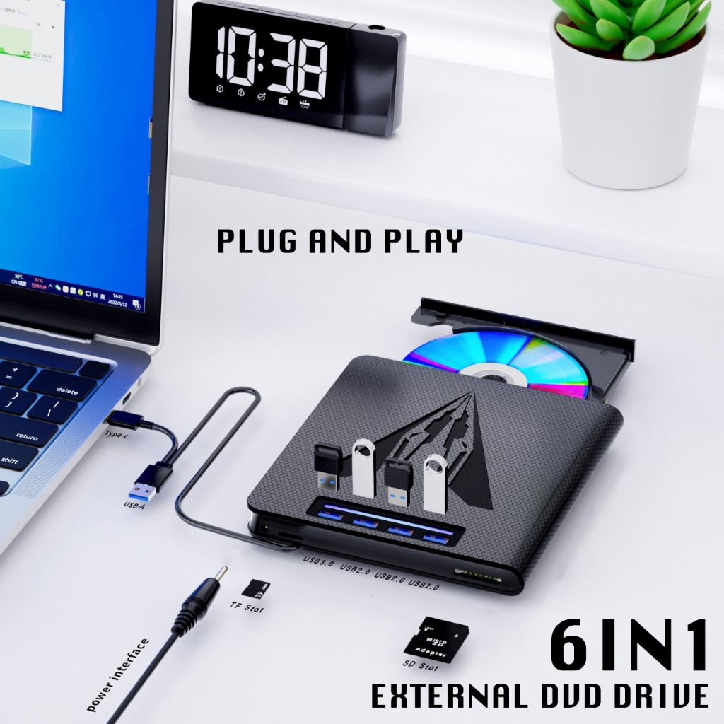 External DVD Drive External Optical Drive Optical Drive Player Writer ...