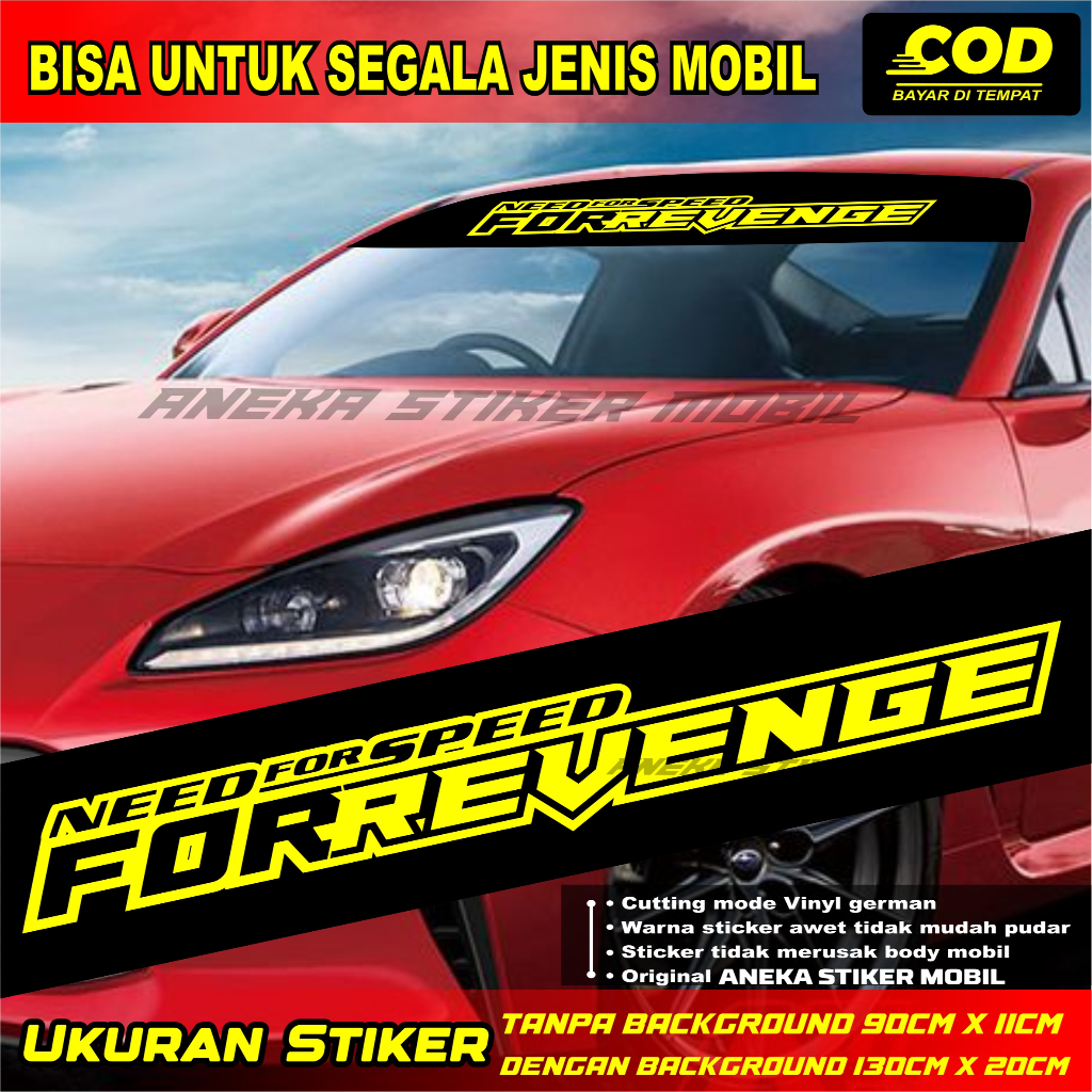Need For Speed For Revenge Glass Sticker Cutting Universal Sticker ...