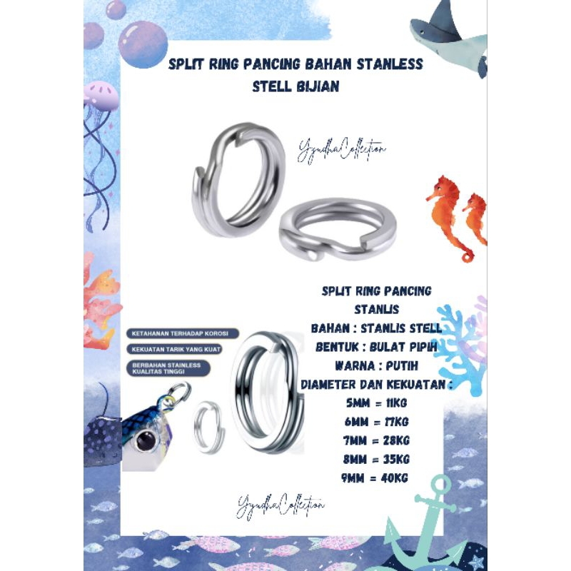 Split Fishing Ring, Stainless Steel Grain Material | Shopee Malaysia