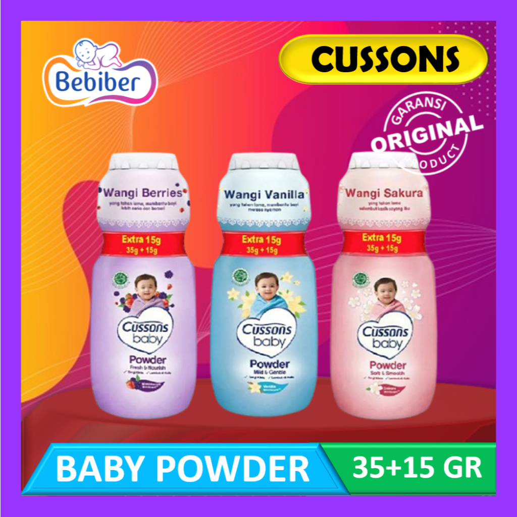 Cussons Baby Powder 35gr + 15gr - Cusson Baby Powder - Children's ...