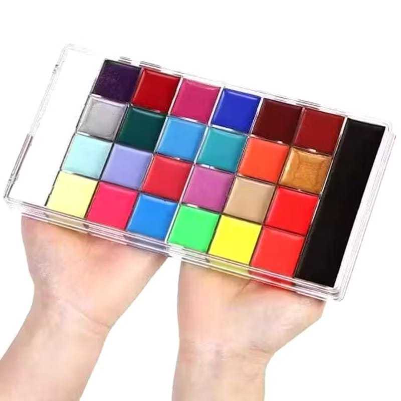 26 Colors Oil Face Painting Palette Face and Body Paint Halloween Paint ...