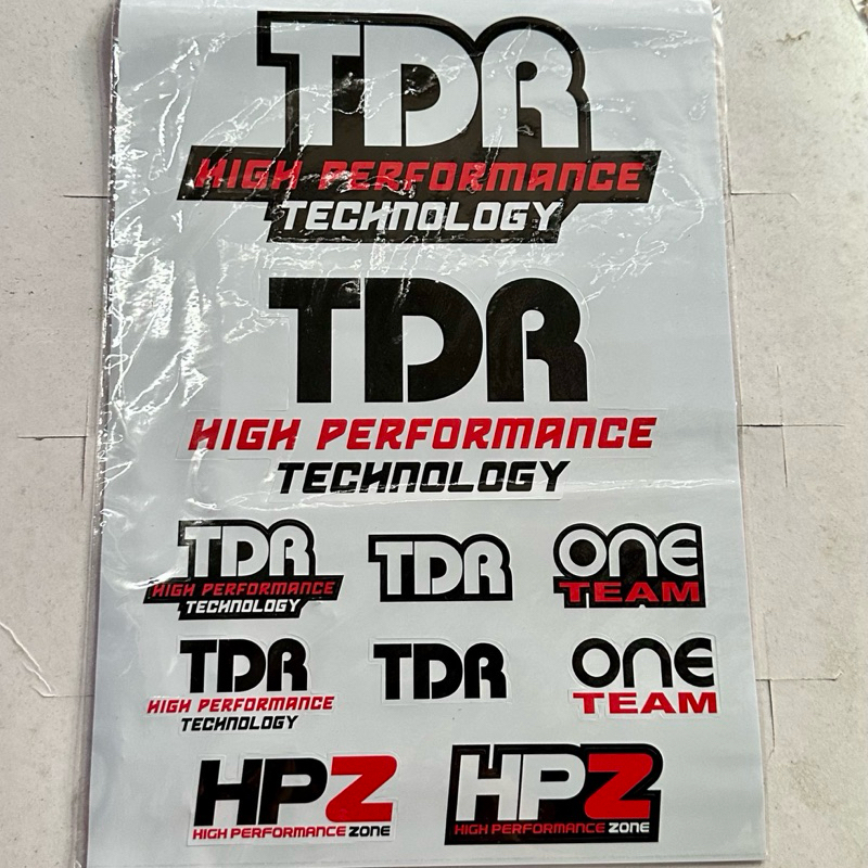 Original set of TDR stickers | Shopee Malaysia